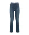 Mother Cropped Skinny Jeans Belt Loops