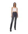 Mother Logo-tag Flared Jeans In Black