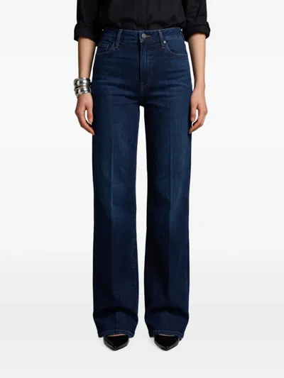 Mother Logo-embroidery Wide-leg Jeans In Multi