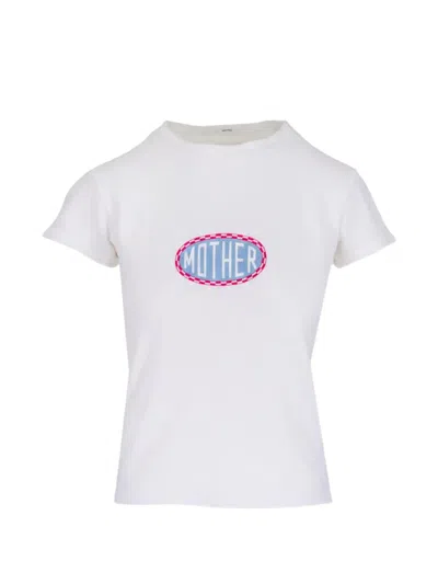 Mother Logo-print Short-sleeve T-shirt In White