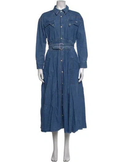 Pre-owned Mother Long Dress In Blue