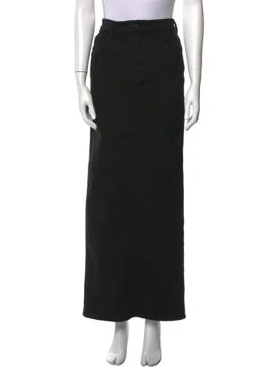 Pre-owned Mother Long Skirt In Black
