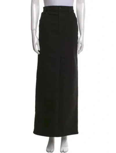 Pre-owned Mother Long Skirt In Black
