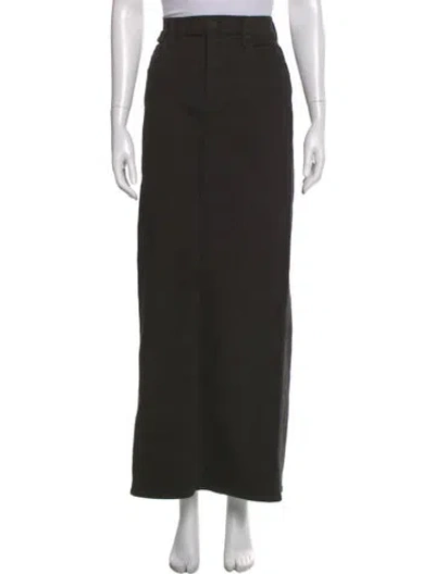 Pre-owned Mother Long Skirt In Black