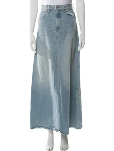 Pre-owned Mother Long Skirt In Blue