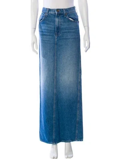 Pre-owned Mother Long Skirt In Blue