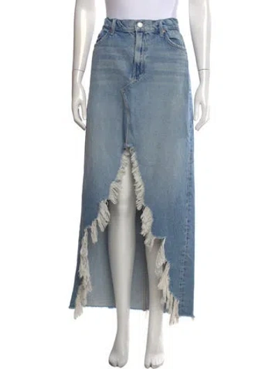 Pre-owned Mother Long Skirt In Blue