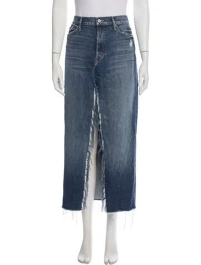 Pre-owned Mother Long Skirt In Blue