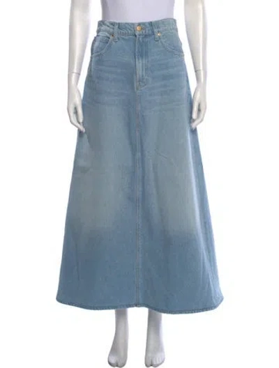 Pre-owned Mother Long Skirt In Blue