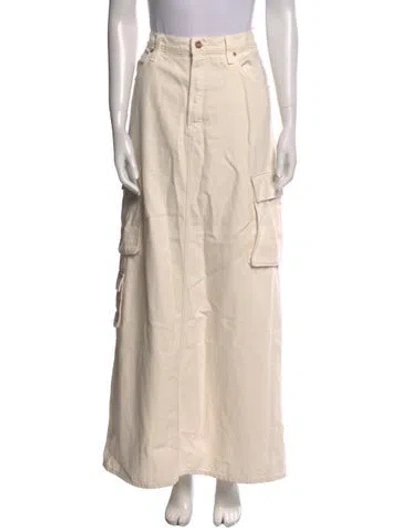 Pre-owned Mother Long Skirt W/ Tags In Neutral