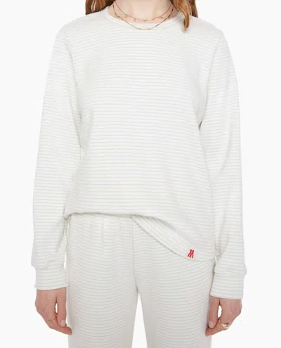 Mother Long Sleeve Boxy Goodie Goodie Top In Day To Night In White