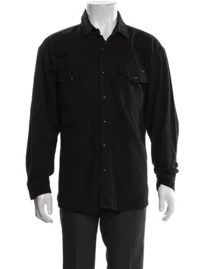 Pre-owned Mother Long Sleeve Western Shirt W/ Tags In Black