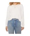 Mother Long-sleeved T-shirt In Bright White