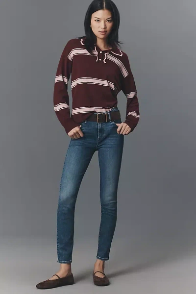 Mother Looker High-rise Skinny Jeans In Multi