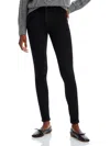 Mother Looker Kimper Womens Denim High Waisted Skinny Jeans In Black