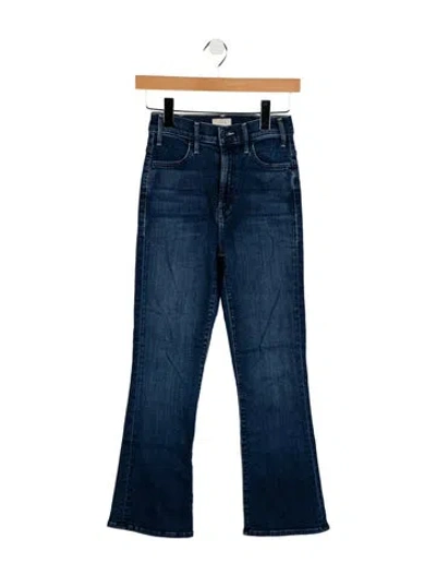 Pre-owned Mother Low-rise Straight Leg Jeans In Blue