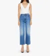 Mother The Patch Pocket Mid Rise Maven Ankle Avant Gardener Jeans In Blue