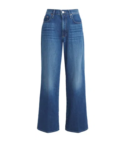 Mother Maven Skimp Mid-rise Straight Jeans In Blue