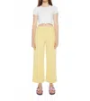 Mother Maven Wide Hem Ankle Jean In Sunshine In Yellow