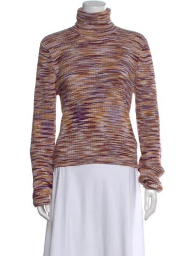 Pre-owned Mother Merino Wool Striped Sweater In Multi