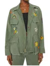 Mother Mess Hall Jacket In Over And Out In Green