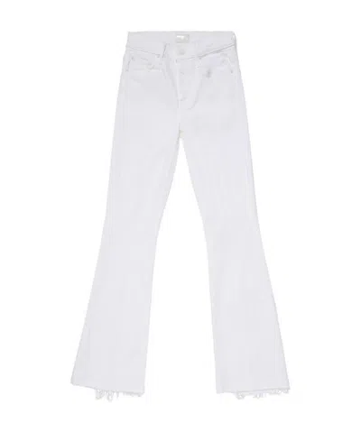 Mother Mid-rise Bootcut Jeans In White