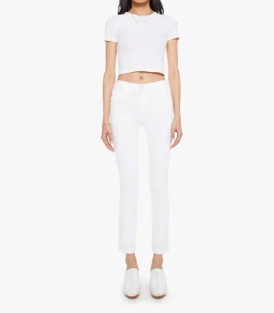 Mother Mid Rise Dazzler Ankle Fray Jeans In Fairest Of Them All In Multi