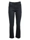 Mother Mid Rise Dazzler Ankle Jeans In Black