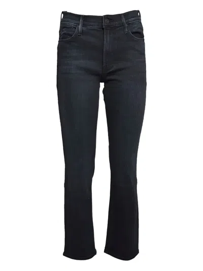 Mother Mid Rise Dazzler Ankle Jeans In Black