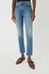 Mother Mid-rise Dazzler Jeans In Riding Cliffside