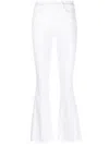 Mother Mid-rise Flared Jeans In White