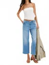 Mother Mid Rise Maven Ankle Jean In Magic School Bus In Blue