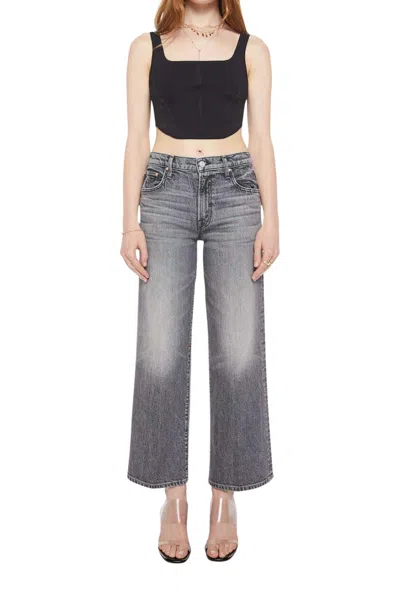 Mother Mid Rise Maven Ankle Jeans In Magpie In Gray