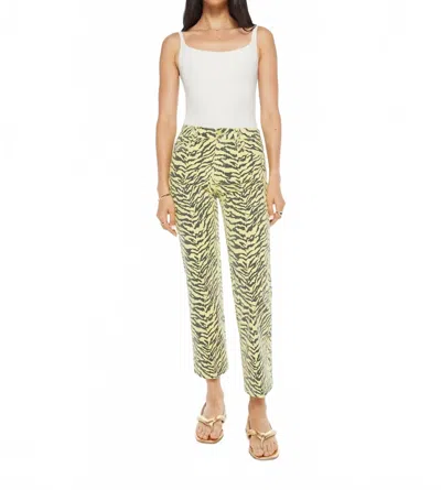 Mother Mid Rise Rambler Pants In Yellow