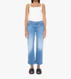 Mother The Patch Pocket Mid Rise Maven Ankle Avant Gardener Jeans In Blue