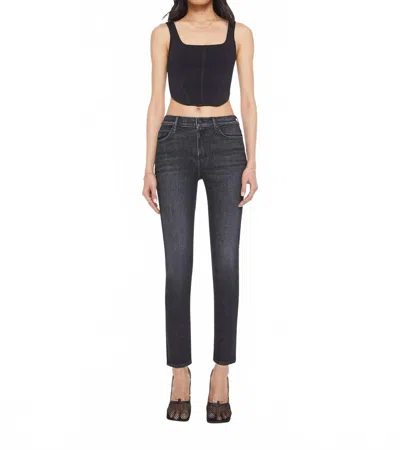 Mother Mid Rise Rambler Zip Flood Jeans In Spiked Hair Art Flair Spf In Multi