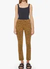 Mother The Mid Rise Rider Ankle Leopard Jeans In Multi