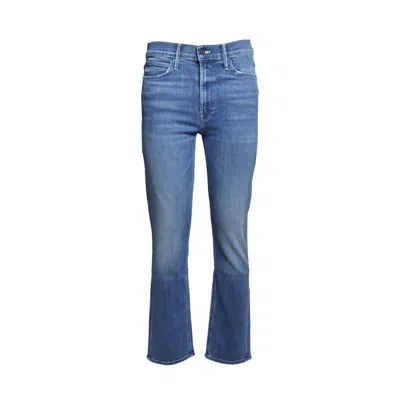 Mother Mid Rise Skinny Jeans With Classic Five-pocket Design In Blue