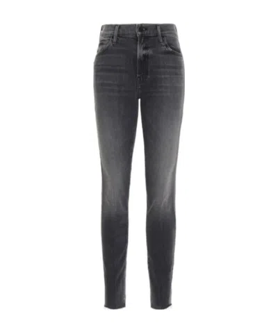 Mother Mid-rise Slim Cropped Jeans In Gray