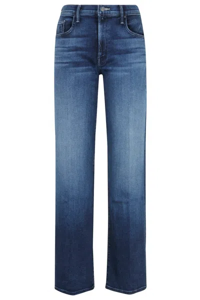 MOTHER MID-RISE STRAIGHT-LEG DENIM JEANS