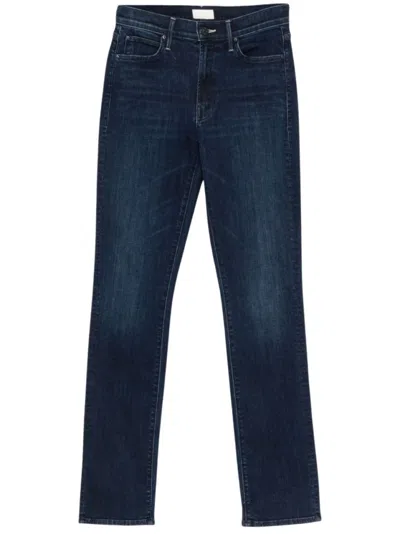 MOTHER MOTHER MID-RISE STRAIGHT-LEG MOTHER JEANS