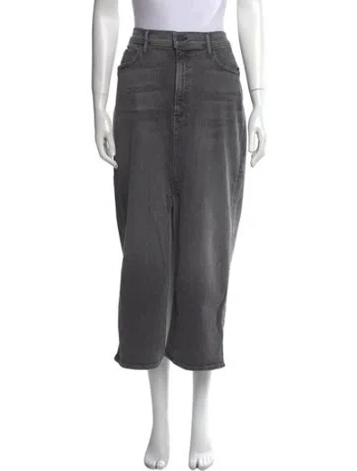 Pre-owned Mother Midi Length Skirt In Gray