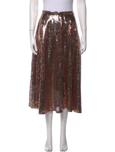 Pre-owned Mother Midi Length Skirt In Neutral