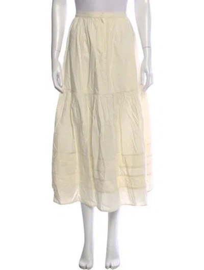 Pre-owned Mother Midi Length Skirt In Neutral