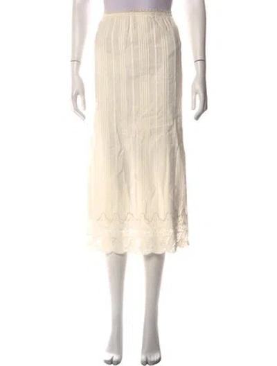 Pre-owned Mother Midi Length Skirt In Neutrals