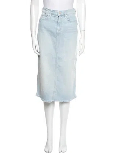 Pre-owned Mother Midi Length Skirt W/ Tags In Blue