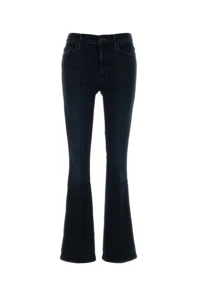 MOTHER MIDNIGHT BLUE STRETCH DENIM THE WEEKENDER JEANS