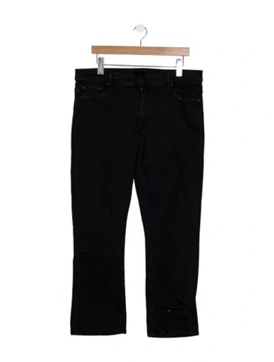 Pre-owned Mother Mid-rise Flared Jeans In Black