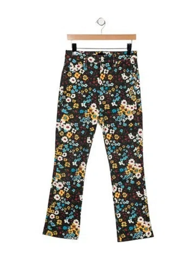 Pre-owned Mother Mid-rise Flared Jeans In Black