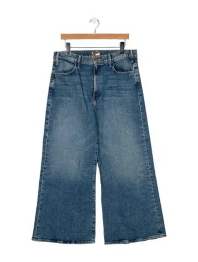 Pre-owned Mother Mid-rise Flared Jeans In Blue